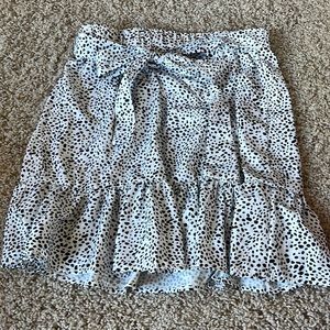 Women’s skirt black and white polka dot